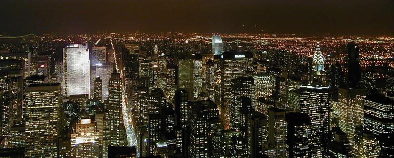 Midtown Manhattan at night from Empire State Building<br>Location: <a href="https://www.google.com/maps/search/?api=1&query=40.74844,-73.98568" target="_new">Empire State Building Observation Deck</a>